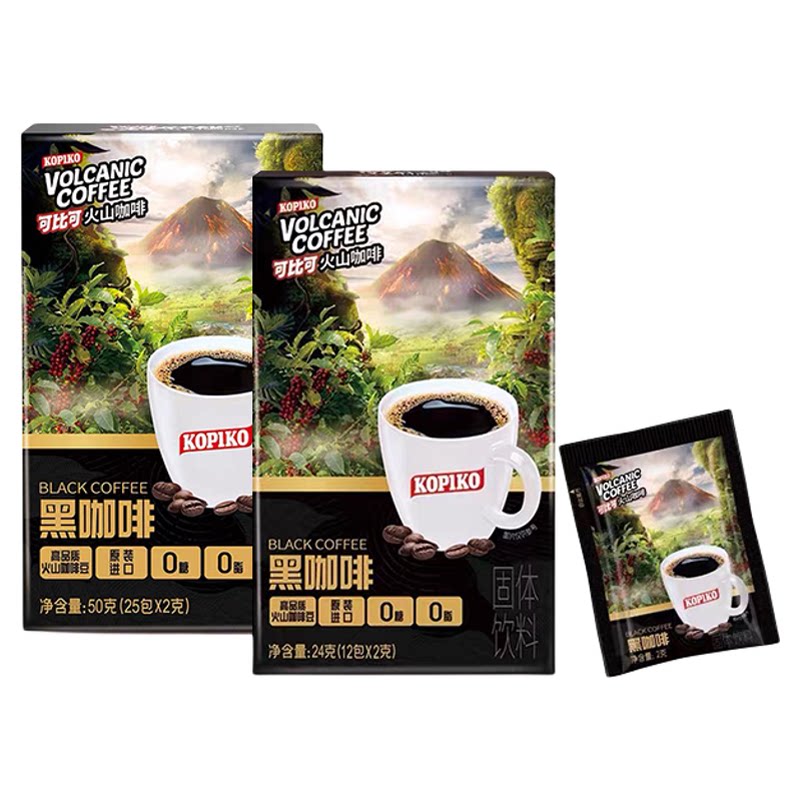 可比可速溶黑咖啡2g*25包