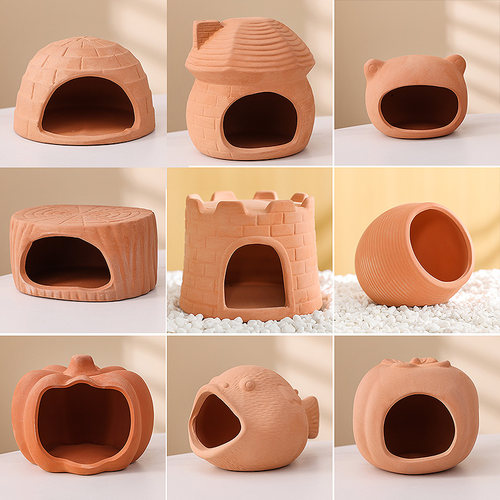 鱼缸造景鱼窝躲避屋虾屋