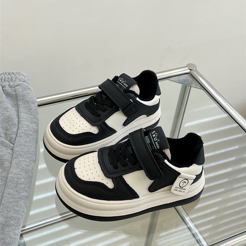 2023秋冬款儿童小圆头板鞋男童低帮魔术贴软底休闲鞋女童保暖棉鞋,童鞋/婴儿鞋/亲子鞋,板鞋,淘宝优惠券,粉丝福利购,淘宝优惠卷