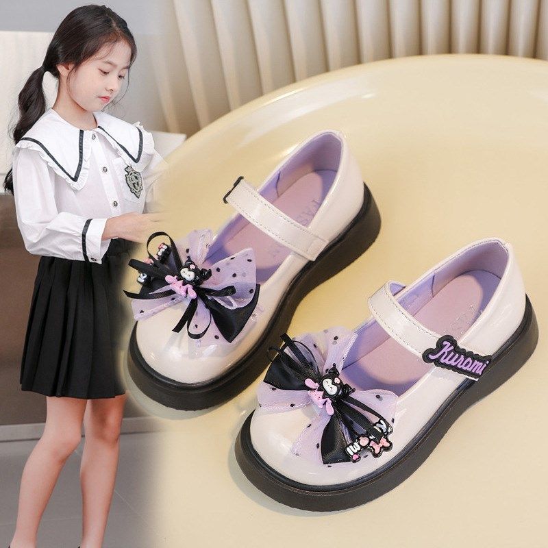 女童库洛米小皮鞋春秋2025新款儿童公主演出鞋黑色软底蝴蝶结单鞋,童鞋/婴儿鞋/亲子鞋,皮鞋,淘宝优惠券,粉丝福利购,淘宝优惠卷