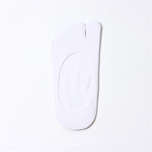 纯色隐形二趾袜男式 透气木屐分趾袜二趾 不脱跟棉二指袜日式