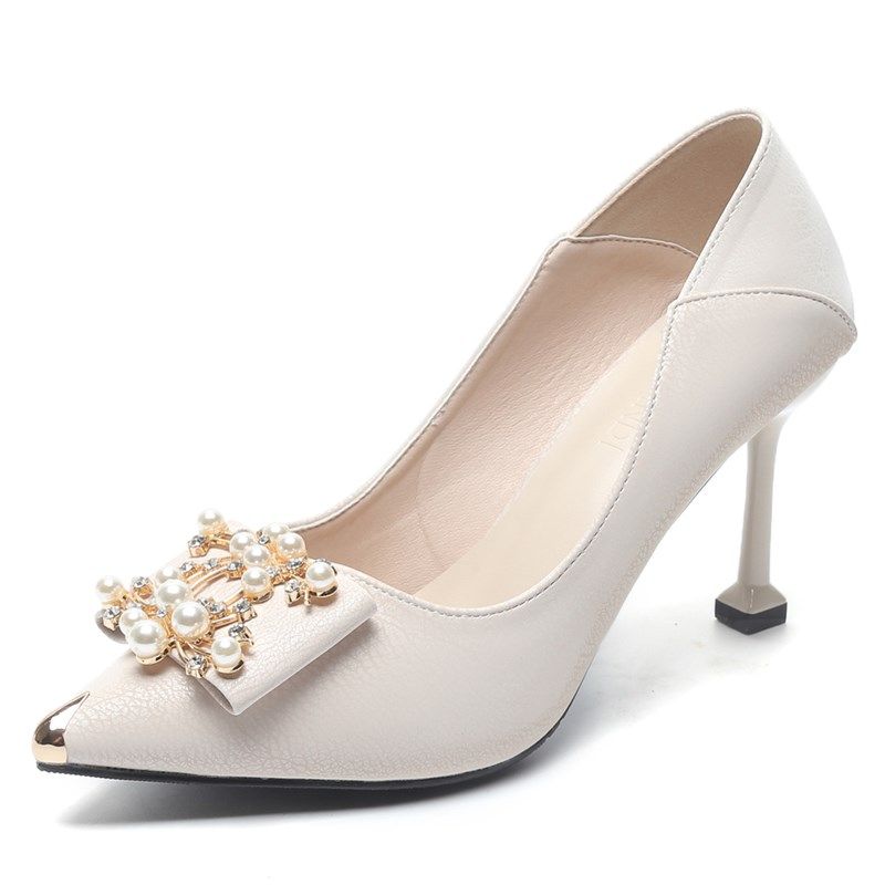 一件代发尖头细跟高跟鞋小码30 31 32珍珠水钻女单鞋大码41 42 43,女鞋,其他拖鞋,淘宝优惠券,粉丝福利购,淘宝优惠卷