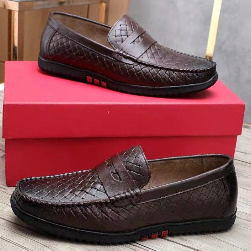 2022新款春季皮面软底休闲鞋子 低帮皮鞋潮男豆豆鞋百搭单鞋,流行男鞋,单鞋,淘宝优惠券,粉丝福利购,淘宝优惠卷