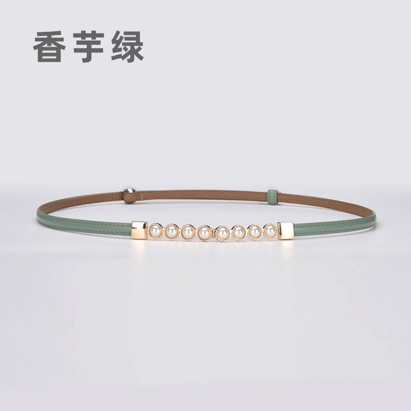 新款可调节牛皮细腰带网红珍珠对扣女士真皮细皮带装饰配裙子,服饰配件/皮带/帽子/围巾,腰带/皮带/腰链,淘宝优惠券,粉丝福利购,淘宝优惠卷