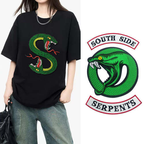 刺绣布贴潮流衣服补丁复杂辅料