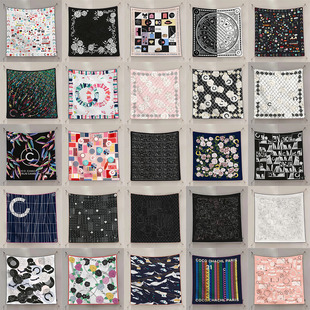 小香风方巾抹胸经典花色名媛气质丝巾系脖2025新款围巾送妈妈员工