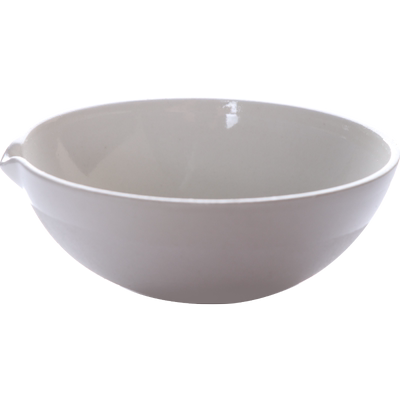 陶瓷圆底蒸发皿 元皿35 60 75 100 125 150 200 250 300 400 500 1000ml 耐腐蚀能酸碱高温实验室用