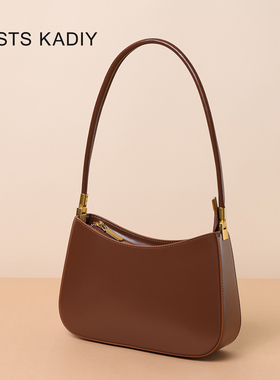 COSTS KADIY真皮法棍腋下包女2025新款高级感小包通勤月牙单肩包