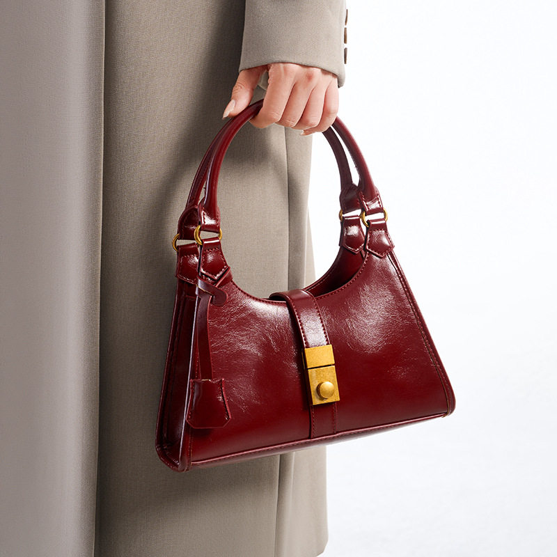 高级感复古油蜡皮新娘结婚包小众时尚手提包日常可用单肩斜挎包包,箱包皮具/热销女包/男包,通用款女包,淘宝优惠券,粉丝福利购,淘宝优惠卷