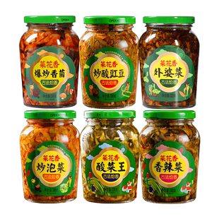 菜花香外婆菜330g红油酸豇豆香辣菜酸菜王炒泡菜下饭菜榨菜小咸菜