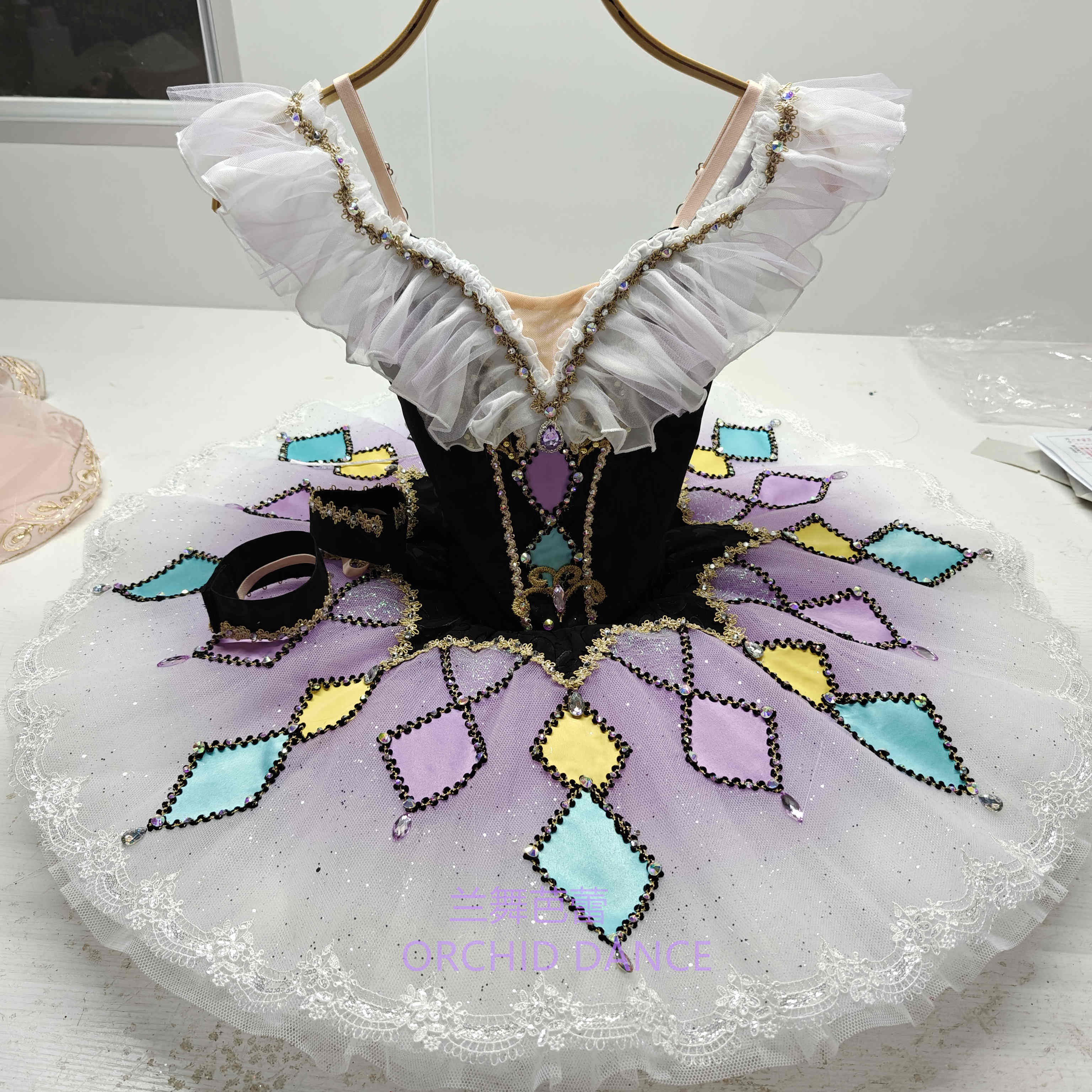 小丑芭蕾百万小丑变奏芭蕾舞裙演出tutu裙专业定制大人儿童比赛服