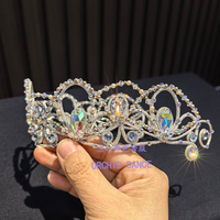兰之舞芭蕾比赛头饰睡美人银仙子绳质超轻皇冠手工定制演出头饰品