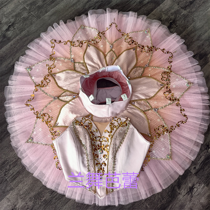 芭蕾海盗舞姬变奏分体式演出服儿童tutu裙量身定制成人舞蹈比赛裙