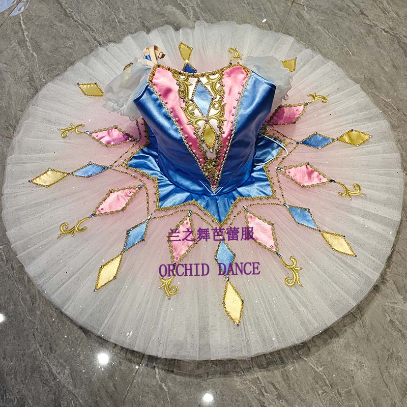 兰之舞百万小丑小丑芭蕾变奏芭蕾裙演出TUTU裙儿童成人定制比赛裙