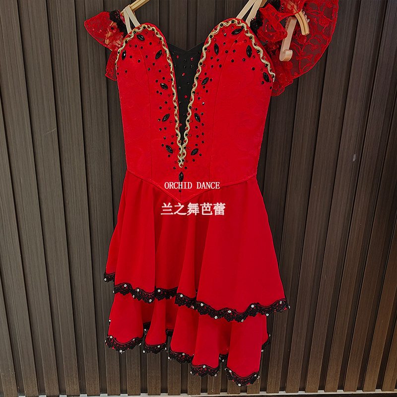 卡门变奏芭蕾舞裙定制比赛表演服