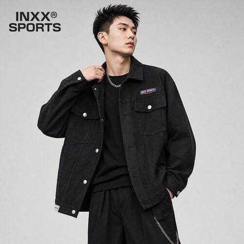 INXSPORT宽松牛仔夹克男