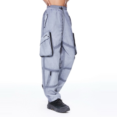 inxx sports2026春季新款潮牌情侣拼接大口袋梭织长裤工装裤休闲