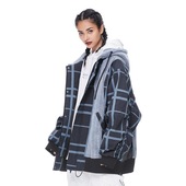 inxx 拼接棉服男女通款 sports26年潮牌休闲街头风格 子纹情侣个性