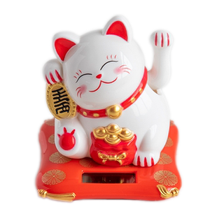 DIY永生干花玻璃罩北欧极简居家小夜灯太阳能挥手招财猫材料包