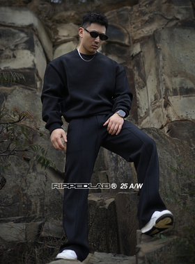 撕裂组织冬御寒重磅530g七级抗风暖壳绒加厚短宽boxy显壮卫衣户外