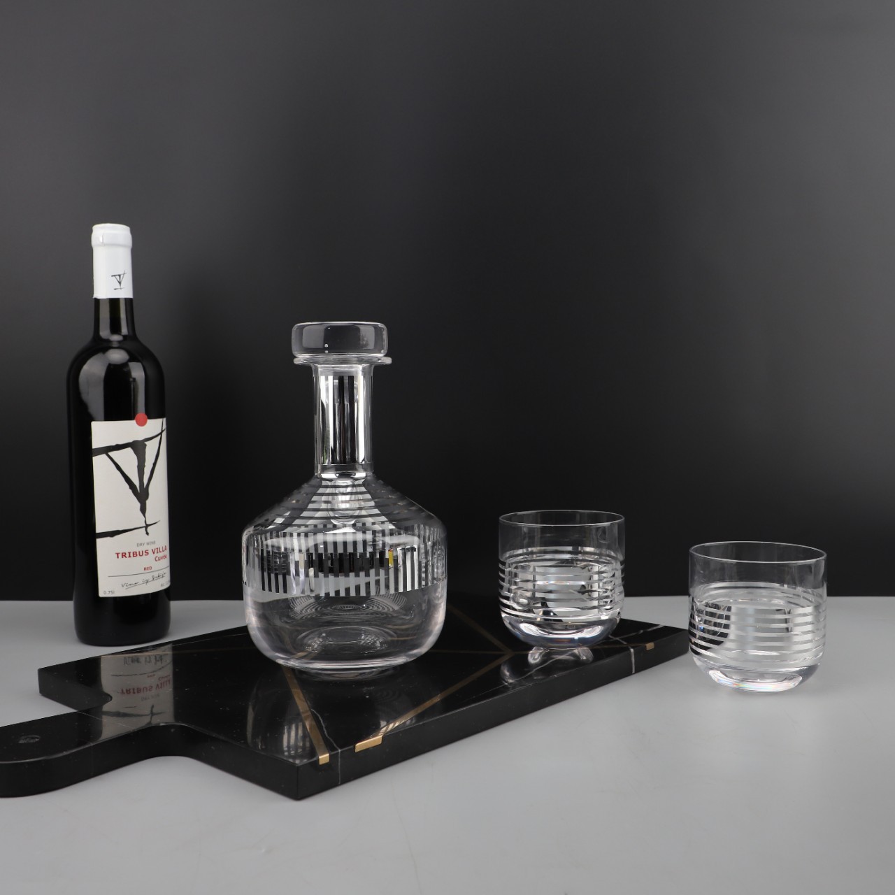 北欧创意玻璃醒酒器酒具套装吧台餐厅酒柜红酒威士忌分酒器