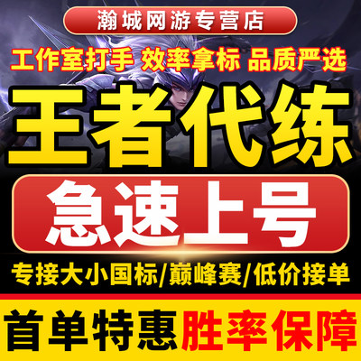 王者荣耀代练打国服大小国标工作室省金标巅峰赛战力上分魔方排位