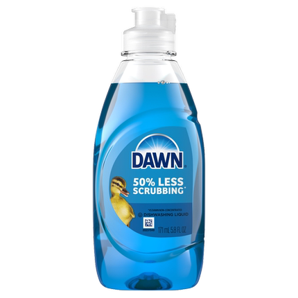包邮美国DAWN滴然超浓缩洗洁精3倍去油厨房餐具宠物通用171ml1瓶