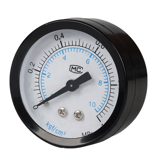 朗加气源轴向气压压力表Y40气动空压机储气罐径向2分Y50耐震高压