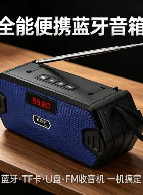 收音机无线蓝牙音箱带屏幕大音量低音炮家用桌面电脑插卡蓝牙音响