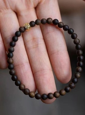 沉香手链女款天然奇楠扎基拉姆沉水级真品安神助眠手串转运珠