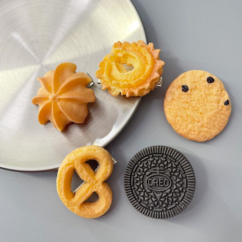 卡通仿真可爱奥利奥饼干食玩发夹女童宝宝趣味发卡