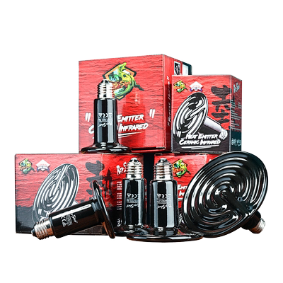 RS出口级陶瓷灯爬虫爬宠加热灯陆龟爬虫箱蛇刺猬乌龟鹦鹉保温灯箱