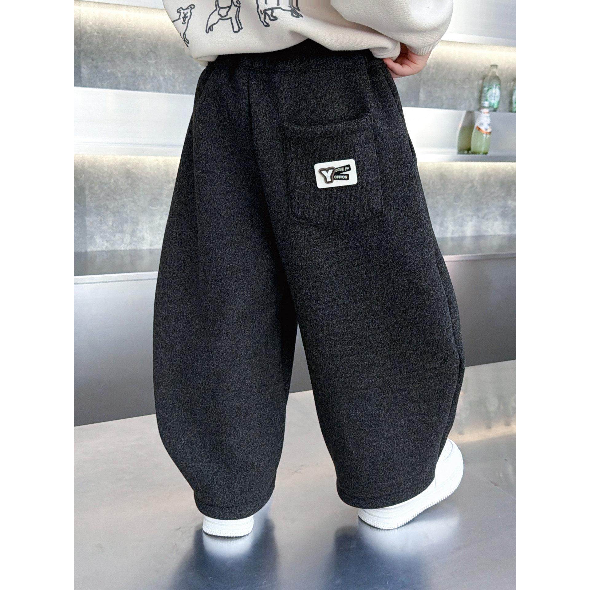 男童加绒加厚弯刀裤秋冬装儿童百搭长裤2025新款休闲一体绒棉裤子,童装/婴儿装/亲子装,裤子,淘宝优惠券,粉丝福利购,淘宝优惠卷