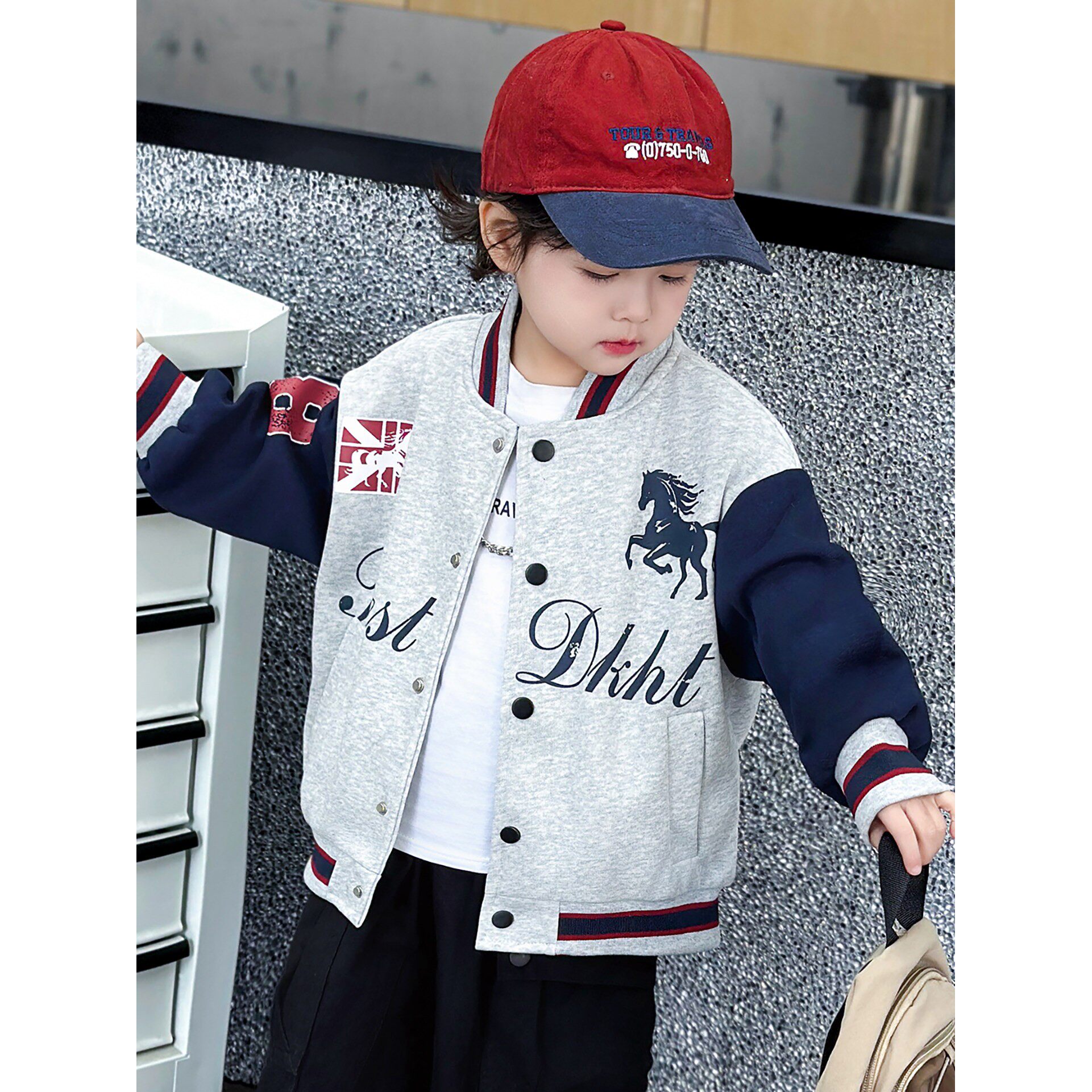 男童春装外套2026新款韩版潮流洋气棒球服儿童春秋季休闲百搭上衣