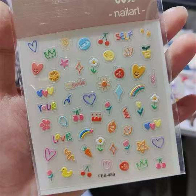 马柏全同款浮雕DIY防水水果图案美甲贴纸女生FEB488指甲贴花,彩妆/香水/美妆工具,穿戴甲/甲片,淘宝优惠券,粉丝福利购,淘宝优惠卷