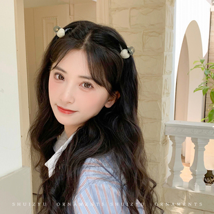 公主头小抓夹小号发夹女发饰前额刘海发卡鲨鱼夹八字刘海夹子头饰