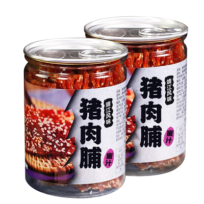 靖江特产蜜汁猪肉脯罐装零食小吃
