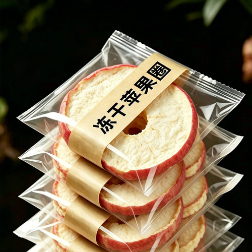 冻干苹果圈10袋独立小包装苹果脆片无添加糖水果干办公室休闲零食