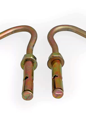 镀彩锌万能膨胀钩拉爆吊顶挂钩 吊扇钩灯钩膨胀螺丝钩M6M8M1M12GG