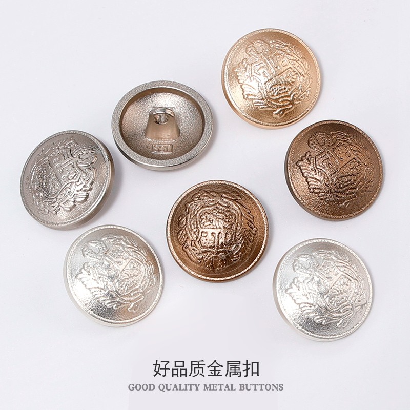 高档复古英伦风上衣毛呢大衣开衫外套针织衫金属纽扣西服袖口扣子