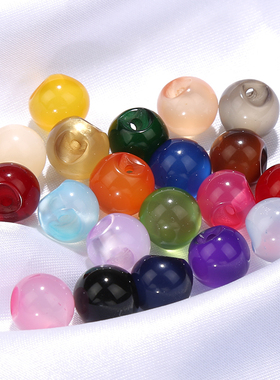 雪纺衬衫仿玉石珍珠纽扣扣子盘扣旗袍唐装汉服复古彩色圆形珠光扣