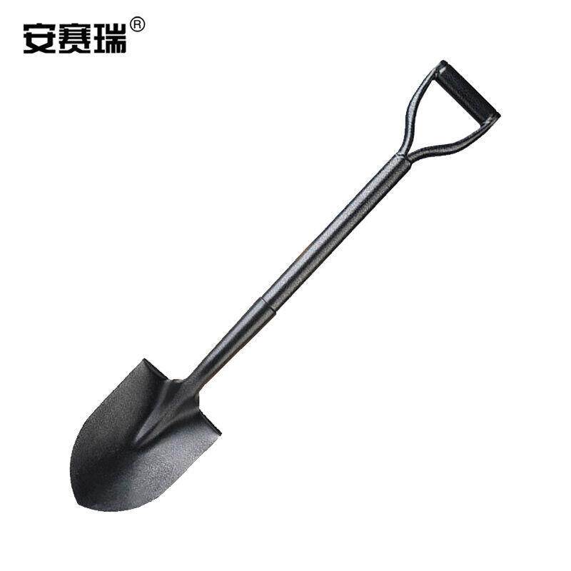 安赛瑞轨道钢铲铲雪铁锹铁锨园艺园林农具工具尖头铲黄泥铲长约77
