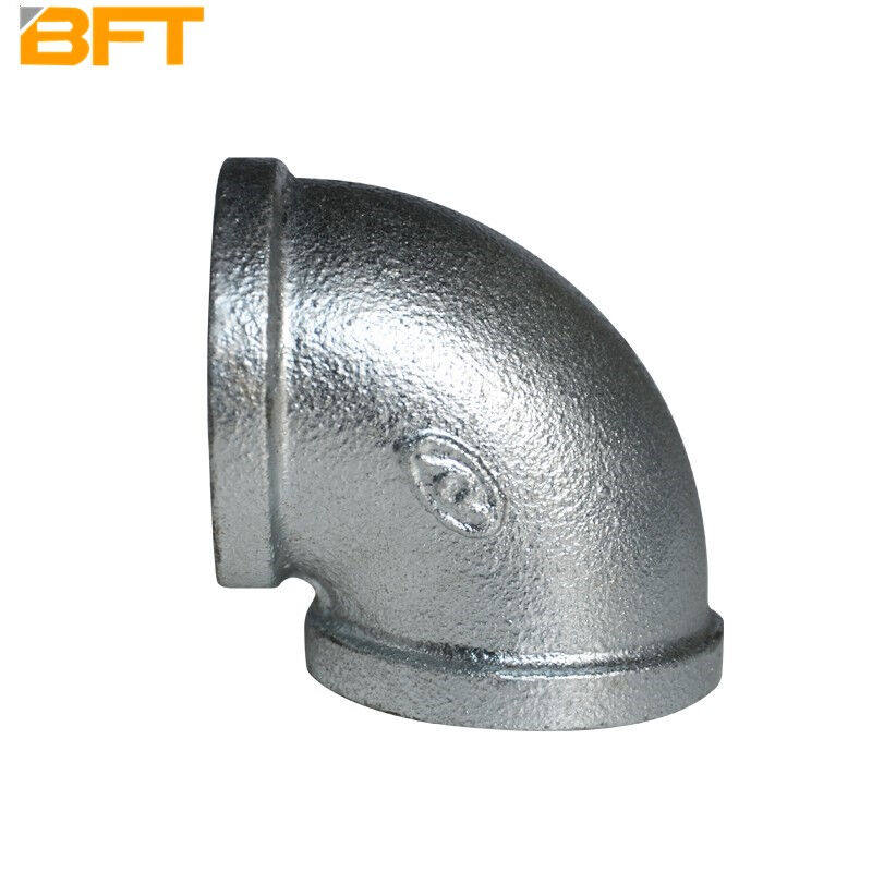 贝傅特热镀锌弯头双头对丝对接外接头水管配件六角外丝玛钢管件接