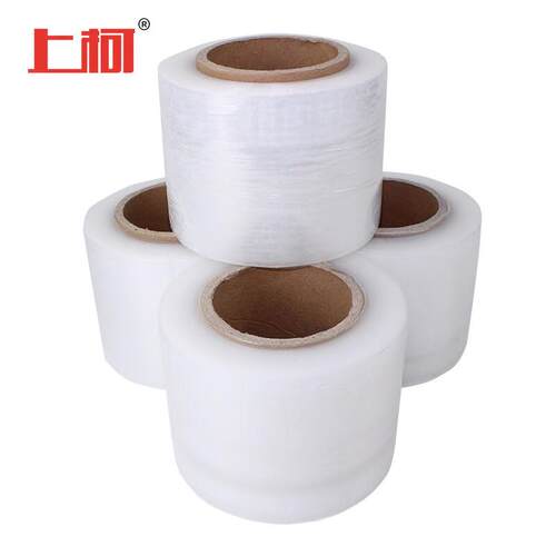 上柯缠绕膜宽10cm*长400m膜净重0.8kg/卷单卷PE手工打包膜透明拉