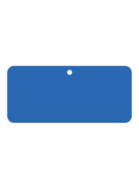 安赛瑞PVC吊牌尺寸：5*9cm蓝色横版中间打孔5000张装定制款9Z0116