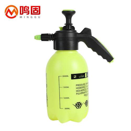 鸣固园艺工具大容量洒水壶带容量刻度家庭用气压式喷壶洒水壶2L