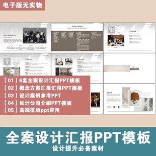 2025室内设计全案设计汇报ppt模板 设计公司介绍ppt 概念方案