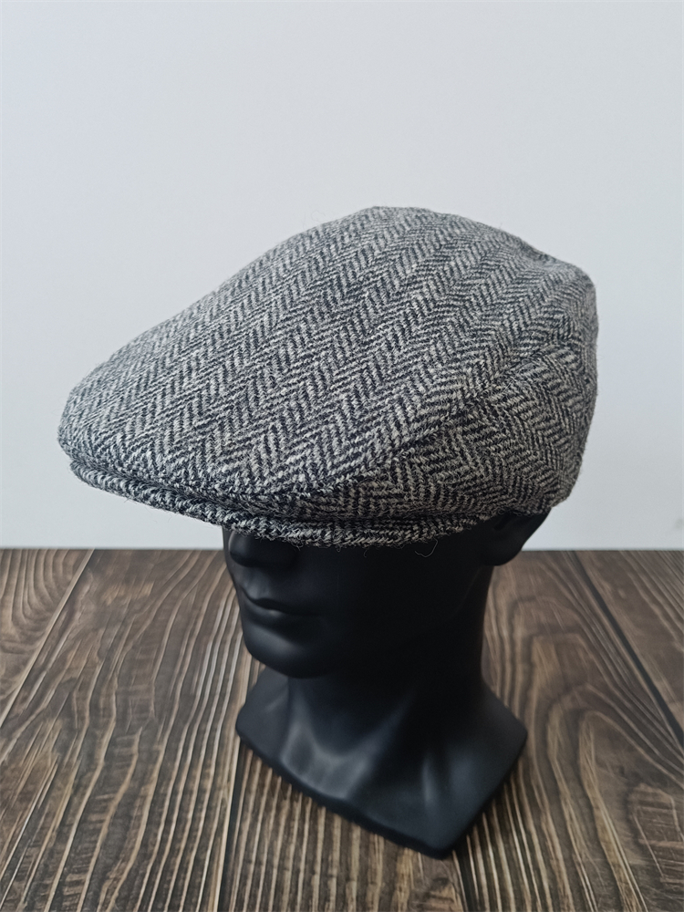 英伦男女帽子哈里斯粗花呢鸭舌帽