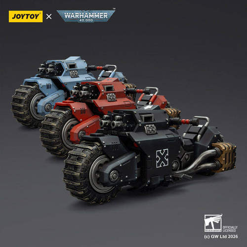 JOYTOY暗源战锤40K掠夺者型战斗摩托3款圣血天使1:18可动载具模玩
