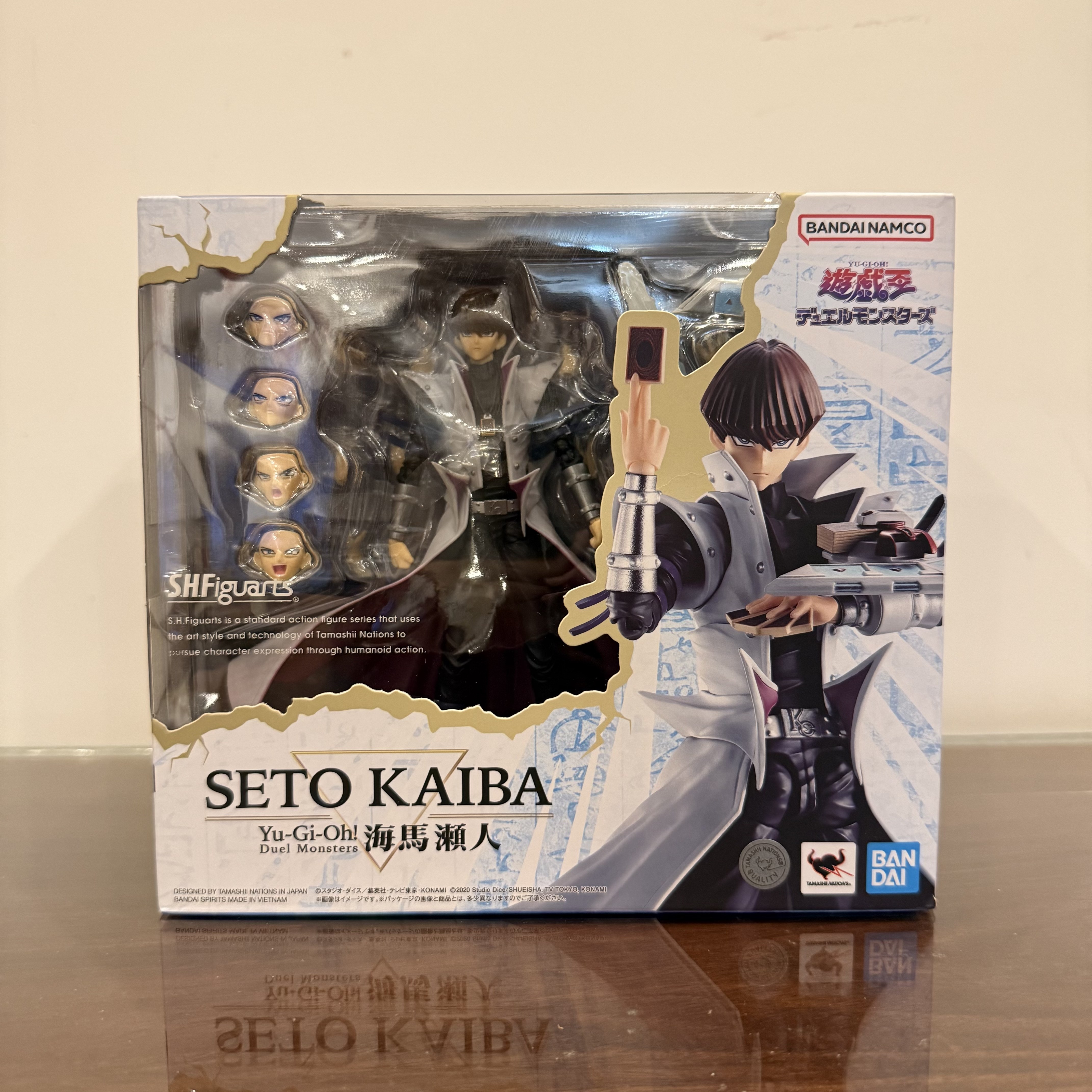 正版SHF 海马濑人 游戏王 社长 青眼白龙 可动成品 手办模型